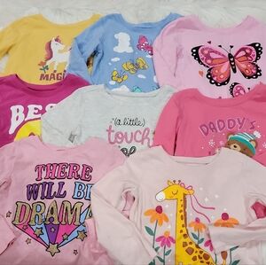 Colorful Kids Long Sleeve Tees Set